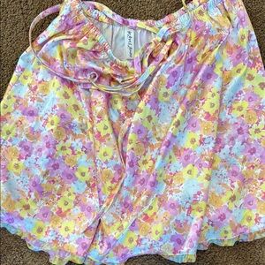 For Love And Lemons Multicolor Floral Skirt